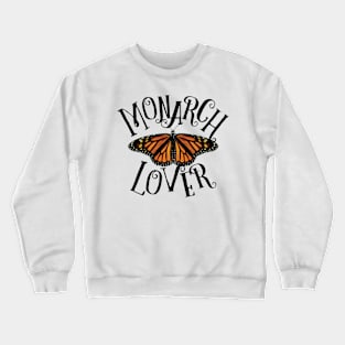 Monarch Butterfly Lover Wordmark Crewneck Sweatshirt